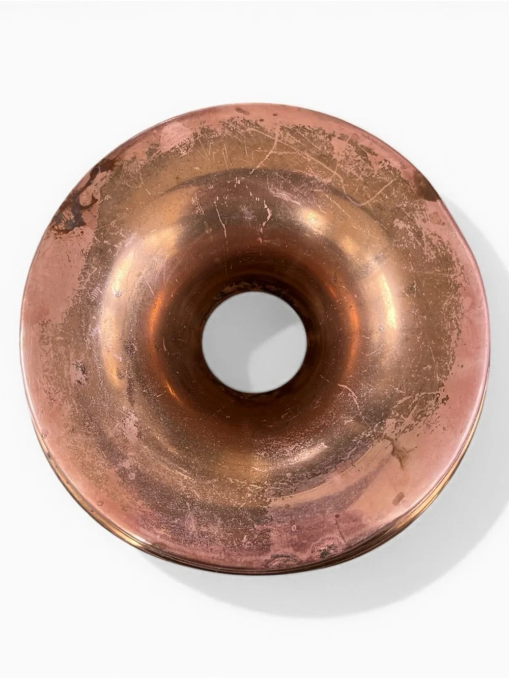 3pcs VINTAGE COPPER 8.5 INCH TIERED RING MOLD FROM PORTUGAL Fruit mold oil can